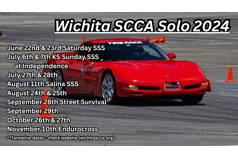 Wichita Region SCCA Autocross #8 SUN JUNE 23, 2024