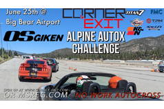 Corner Exit Alpine Autocross Challenge in Big Bear