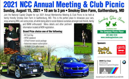 2021 NCC Annual Meeting & Club Picnic
