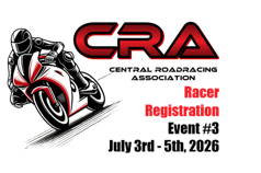 CRA Event #3 - July Round 1, 2026 - Racer Reg