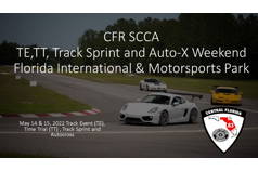 CFR SCCA TT, TE, Track Sprint and Auto-X