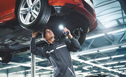 Undercarriage Tech at South Shore BMW