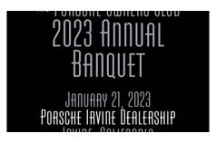 Porsche Owners Club Annual Banquet @ Porsche Irvine