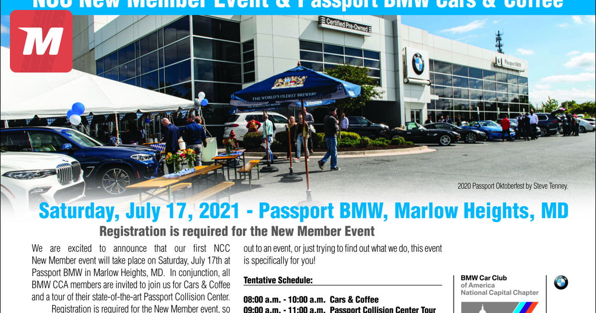 NCC New Member Event & Passport BMW Open House ...