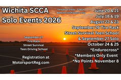 Wichita Region SCCA Autocross SAT, JUNE 20, 2026
