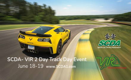 SCDA- VIR - 2 Day HPDE Track Event- June 18-19