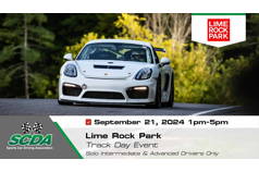 SCDA- Lime Rock Park Track Day Event 9/21/24 1-5pm