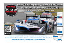 BMW CCA Hospitality Event & Car Corral for IMSA at