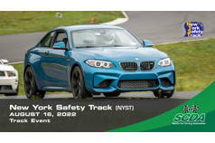 SCDA- New York Safety Track- HPDE- Aug 16th