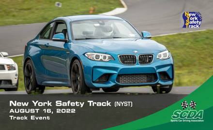 SCDA- New York Safety Track- HPDE- Aug 16th