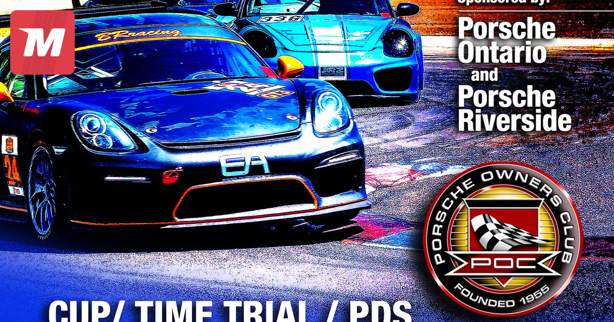 Porsche Owners Club at Auto Club Speedway requirements on Sep 3, 2022