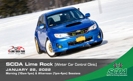 SCDA- WINTER Car Control Clinic-Lime Rock- 1/22/22