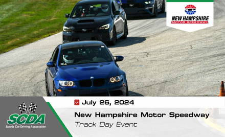 SCDA- New Hampshire Motor Speedway HPDE- 7/26/24