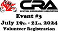 CRA Event #3 - July Round 2, 2024 - Volunteer Reg