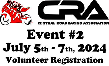 CRA Event #2 - July Round 1, 2024 - Volunteer Reg