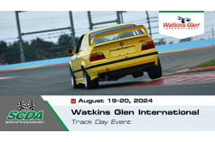 SCDA- Watkins Glen- 2 Day Track Event- Aug. 19-20