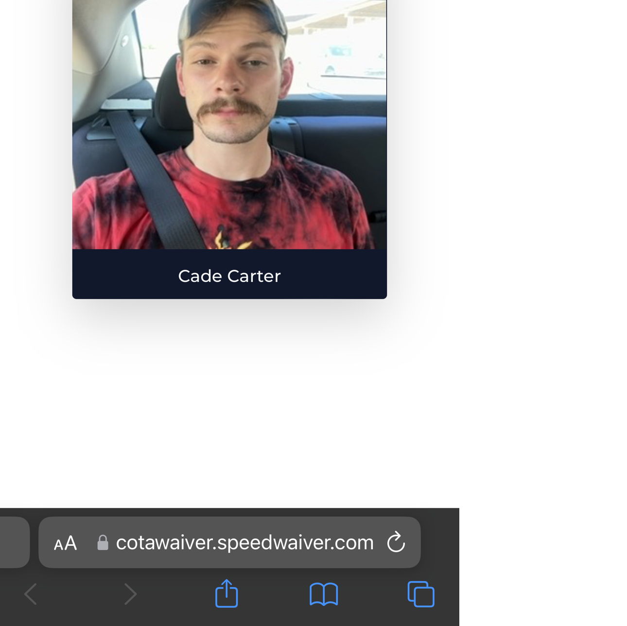 Profile of Cade Carter