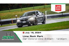 SCDA- Car Control Clinic-Lime Rock- 7/16/24