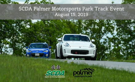 SCDA- Palmer Motorsports Park- Track Event Aug. 15