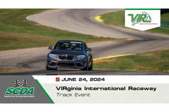 SCDA- VIRginia Int'l Track Day Event June 24, 2024