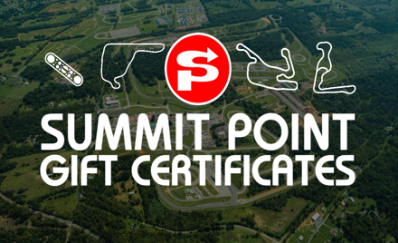 Summit Point Motorsports GIFT CERTIFICATES 2024