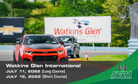 SCDA- Watkins Glen- 2 Day Track Event- JULY 11-12