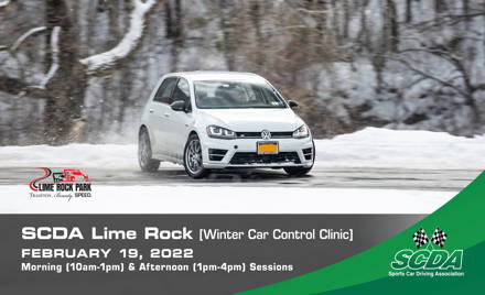 SCDA- WINTER Car Control Clinic-Lime Rock- 2/19/22