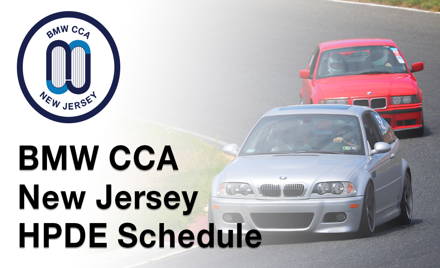 BMW CCA NJ 2024 HPDE Schedule