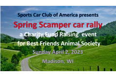 SCCA Spring Scamper 2023 car rally