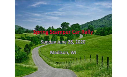 Spring Scamper 2020 Tour Road Rally