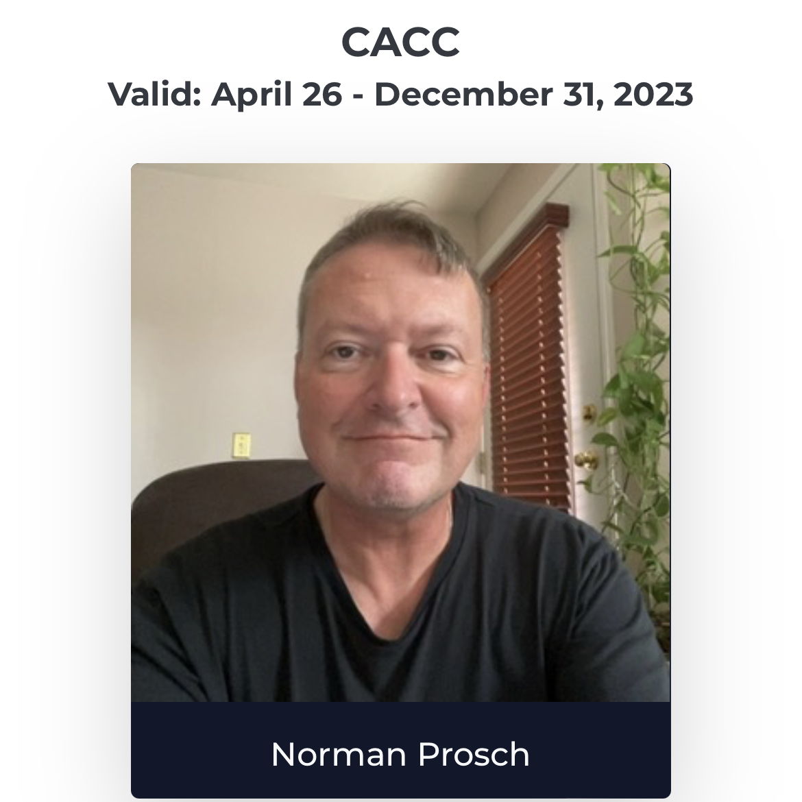 Profile of Norman Prosch