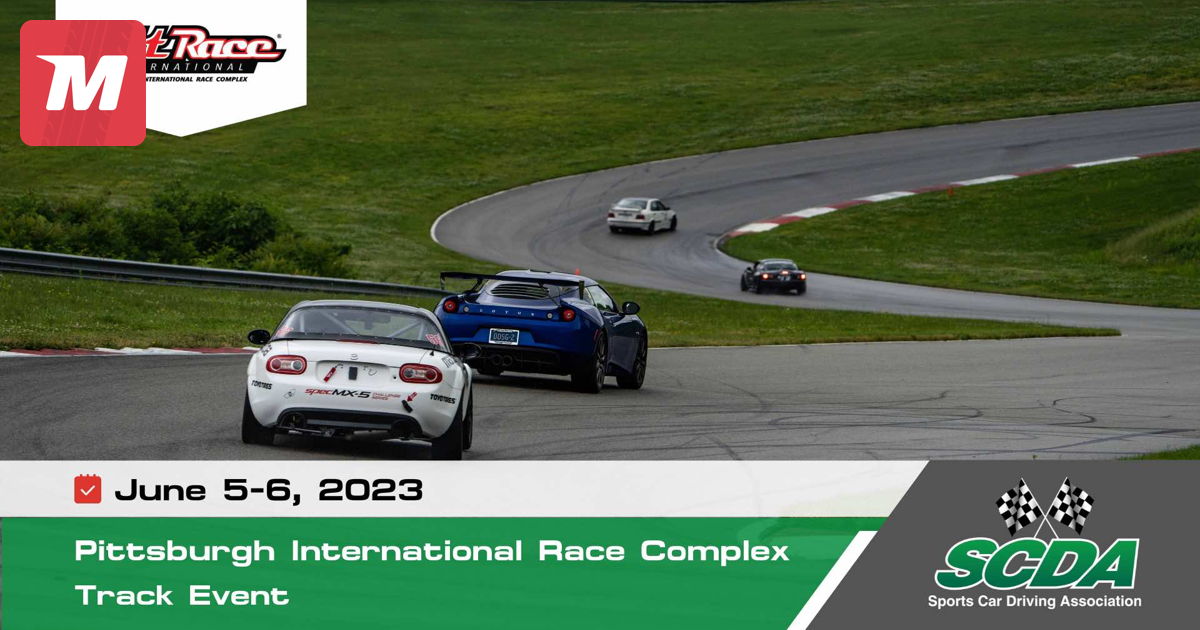 SCDA PITT RACE 2 Day Track Event June 56 requirements on Jun 5