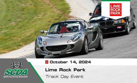 SCDA- Lime Rock Park- Track Day Event- 10-14-24