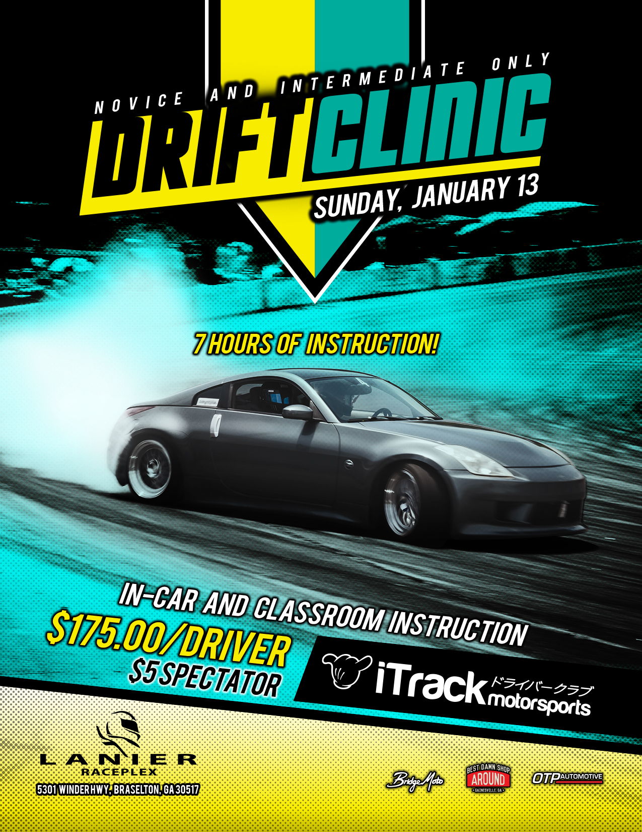 1/13 Drift Clinic - Lanier Raceplex