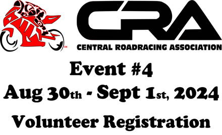 CRA Event #4 - August 2024 -Volunteer Registration