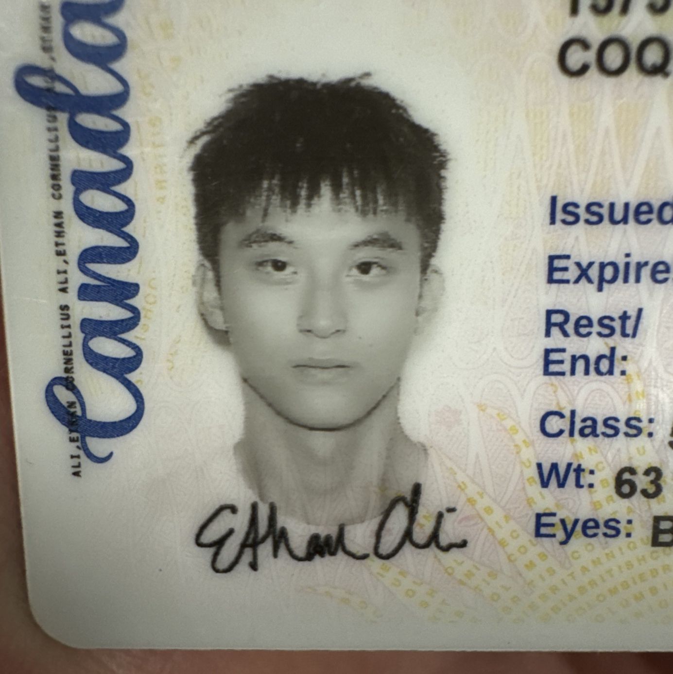 Profile of Ethan Ali