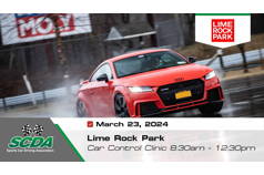 SCDA- Car Control Clinic-Lime Rock- 3/23/24