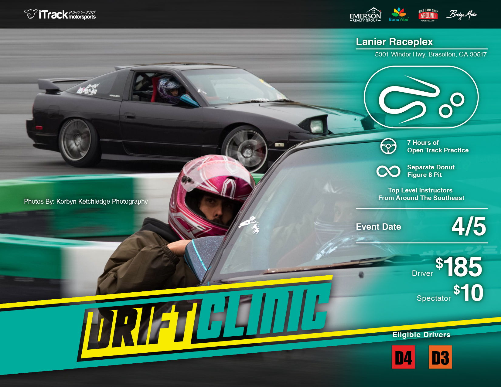 CANCELLED: iTrack Motorsports: Drift Clinic #2