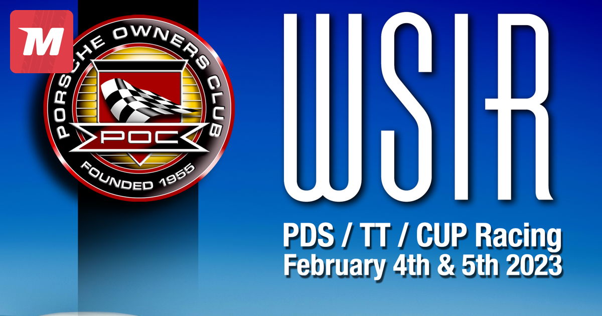 Porsche Owners Club Willow Springs requirements on Feb 4, 2023
