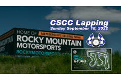 CSCC Lapping Sunday September 18th