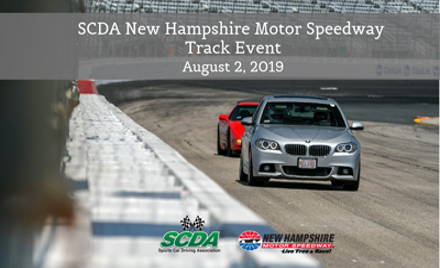 SCDA- New Hampshire Motor Speedway Track Event 8/2