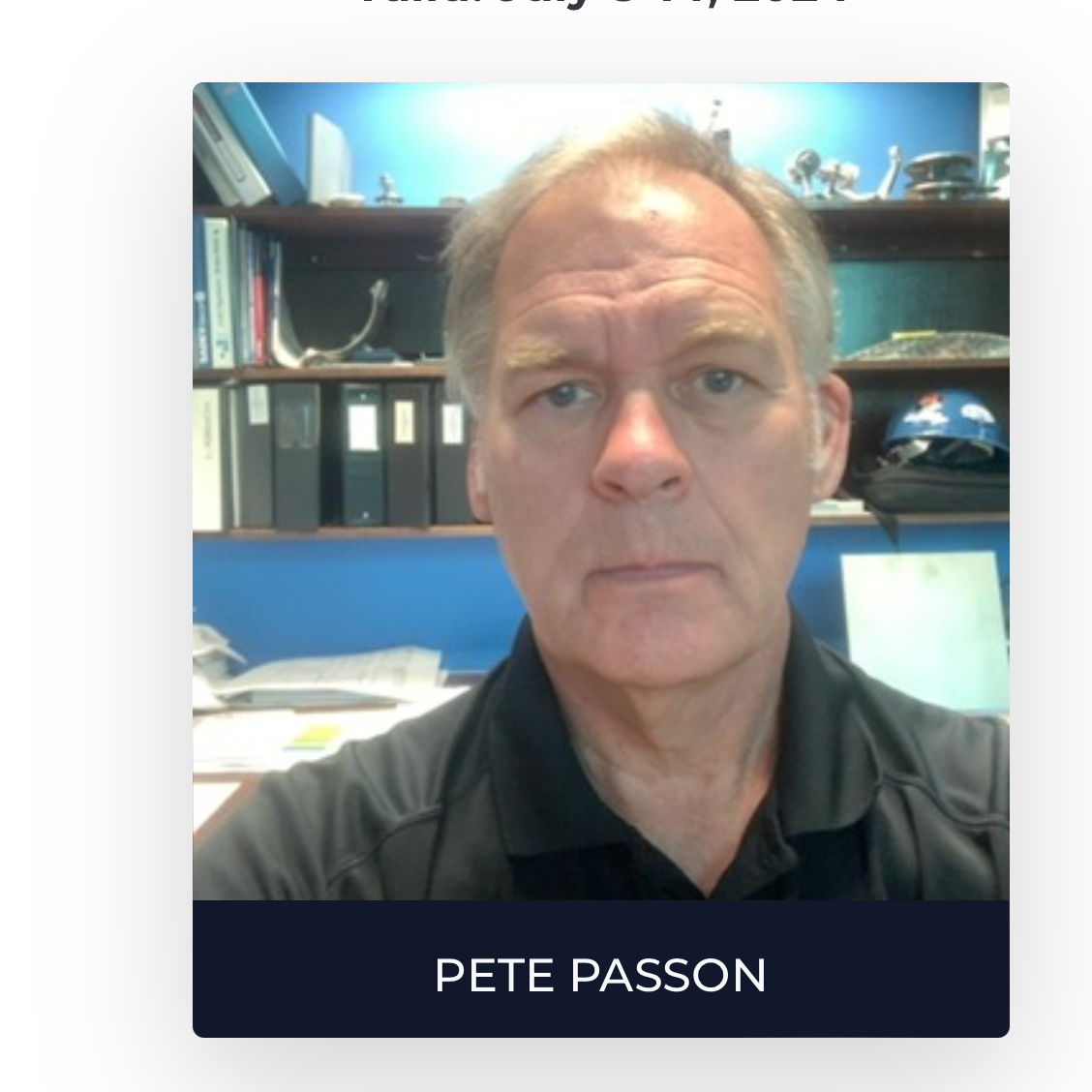 Profile of Pete Passon