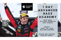 1 DAY ADVANCED RACE ACADEMY WITH ERIC CURRAN