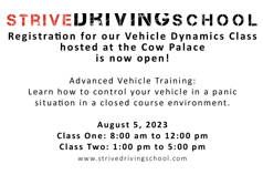 Strive Driving School - Vehicle Dynamics Class